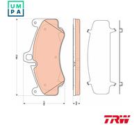TRW GDB1817 Brake pad set