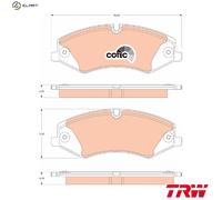 TRW GDB1825 Brake pad set