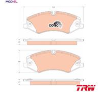 TRW GDB1825 Brake pad set