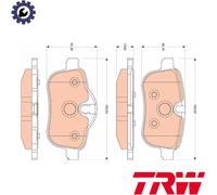 BRAKE PAD SET DISC BRAKE GDB1827 FOR BMW Z4/Roadster/E89 N52B30A/BF/B 3.0L 6cyl