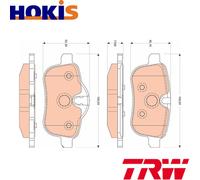 BRAKE PAD SET DISC BRAKE GDB1827 FOR BMW Z4/Roadster/E89 N52B30A/BF/B 3.0L 6cyl