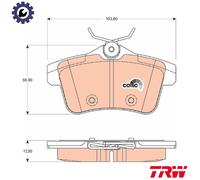 TRW Brake Pads GDB1828 - Rear - Fits Peugeot 3008 1.6HDi (2010-) - UK Stock