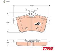 TRW Brake Pads GDB1828 - Rear - Fits Peugeot 3008 1.6HDi (2010-) - UK Stock