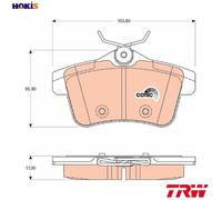 TRW Brake Pads GDB1828 - Rear - Fits Peugeot 3008 1.6HDi (2010-) - UK Stock