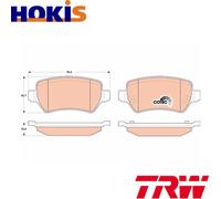 BRAKE PAD SET DISC BRAKE GDB1831 FOR OPEL ZAFIRA/Box/Body/MPV/FAMILY 1.6L 4cyl