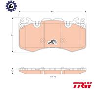 TRW Brake Pads GDB1834 for Land Rover Discovery IV / Range Rover Mk III