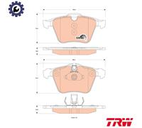 TRW GDB1835 Brake pad set