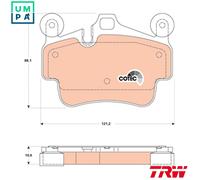 DISC BRAKE PADS SET FOR PORSCHE BOXSTER SPYDER 987 MA1 21 M 97 22 TRW