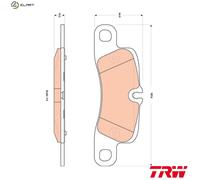TRW GDB1839 Brake pad set
