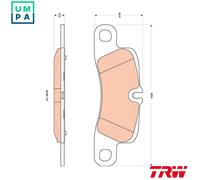 TRW GDB1839 Brake pad set