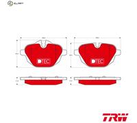 BRAKE PAD SET DISC BRAKE GDB1840DTE FOR BMW N52B25AF/B25BF 2.5LN52 B30 AF 3.0L