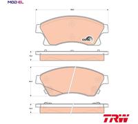 BRAKE PAD SET DISC BRAKE GDB1843 FOR HOLDEN CHEVROLET VAUXHALL ASTRA/VI OPEL