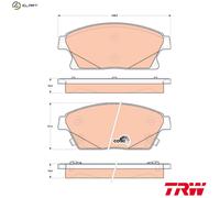 TRW Brake Pad Set GDB1847 – Front – Fits Opel Vauxhall Chevrolet Cadillac