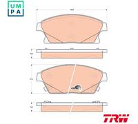 BRAKE PAD SET DISC BRAKE GDB1847 FOR CADILLAC HOLDEN CHEVROLET BUICK