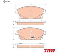 TRW Brake Pad Set GDB1847 – Front – Fits Opel Vauxhall Chevrolet Cadillac