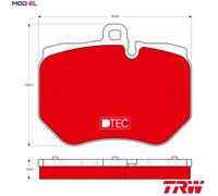 TRW GDB1848DTE Brake pad set
