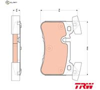 TRW Brake Pad Set GDB1856 - Disc Brake Pads for Mercedes-Benz CLS, C-Class, E-Class