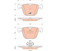 BRAKE PAD SET, DISC BRAKE GDB1857