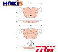 BRAKE PAD SET DISC BRAKE GDB1857 FOR BMW N57D30A/B/C N55B30A N54B30A N52B30 3.0L