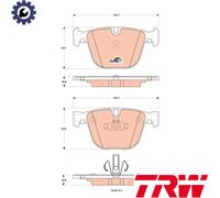 BRAKE PAD SET DISC BRAKE GDB1857 FOR BMW N57D30A/B/C N55B30A N54B30A N52B30 3.0L