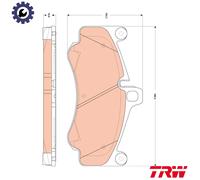 BRAKE PAD SET DISC BRAKE GDB1863 FOR PORSCHE M 97.70 3.6L MA1.70 3.8L 6cyl