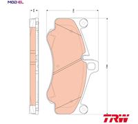 TRW Brake Pad Set GDB1863 for Porsche 911 (997) 3.6 2006–2009