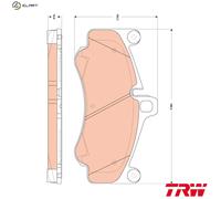 TRW Brake Pad Set GDB1863 for Porsche 911 (997) 3.6 2006–2009
