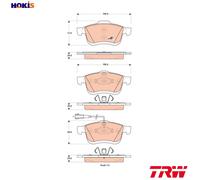 TRW GDB1864 Brake pad set
