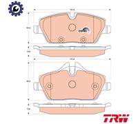 Brake pads GDB1870 TRW for MINI BMW