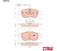 TRW Brake Pads GDB1873 – for Alfa Romeo Giulietta