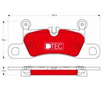 BRAKE PAD SET, DISC BRAKE GDB1875DTE