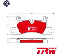 BRAKE PAD SET DISC BRAKE GDB1875DTE FOR PORSCHE CAYENNE 911/Targa/Convertible