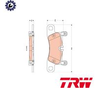 BRAKE PAD SET DISC BRAKE GDB1876 FOR PORSCHE CAYENNE MCX.ZA/MCU.RAM 55.02 3.6L