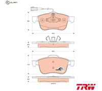 TRW Front Disc Brake Pads Set GDB1880 - Alfa Romeo Giulietta OE 77365354 77367959