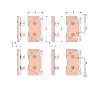 BRAKE PAD SET, DISC BRAKE GDB1888