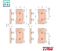 New Brake Pad Set, disc brake for ALFA ROMEO:GIULIETTA 77365490