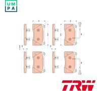 BRAKE PAD SET DISC BRAKE GDB1888 FOR ALFA ROMEO GIULIETTA/Hatchback/Van 1.4L