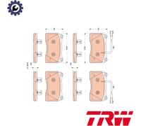 BRAKE PAD SET DISC BRAKE GDB1888 FOR ALFA ROMEO GIULIETTA/Hatchback/Van 1.4L