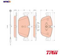TRW Brake Pad Set GDB1889 - Front for PEUGEOT 407 6C 3.0D (2009) - New 1610104080