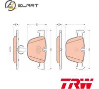 BRAKE PAD SET DISC BRAKE GDB1892 FOR BMW X5/F15/F85/E70 X6/F16/F86/E71/E72 3.0L