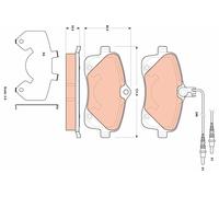 BRAKE PAD SET, DISC BRAKE GDB1895