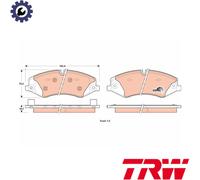 BRAKE PAD SET DISC BRAKE GDB1898 FOR LAND ROVER DEFENDER/Station/Wagon/Van 5.0L