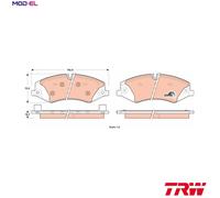 TRW GDB1898 Brake pad set