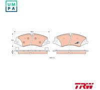 TRW GDB1898 Brake pad set