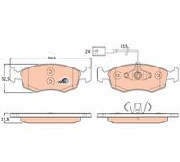 BRAKE PAD SET, DISC BRAKE GDB1900