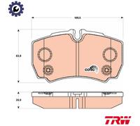 BRAKE PAD SET DISC BRAKE GDB1901 FOR FORD AUSTRALIA TRANSIT/Platform/Chassis