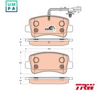 BRAKE PAD SET DISC BRAKE GDB1903 FOR RENAULT MASTER/III/Bus/Van VAUXHALL 4cyl