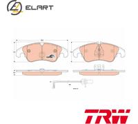 BRAKE PAD SET DISC BRAKE GDB1908 FOR AUDI A7/Sportback A6/Allroad/C7 CZVD 3.0L