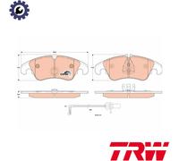 BRAKE PAD SET DISC BRAKE GDB1908 FOR AUDI A7/Sportback A6/Allroad/C7 CZVD 3.0L