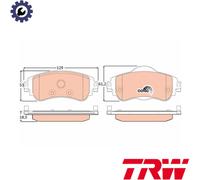 BRAKE PAD SET DISC BRAKE GDB1917 FOR CITROËN C4/II/Hatchback/Van DS4 1.6L 4cyl